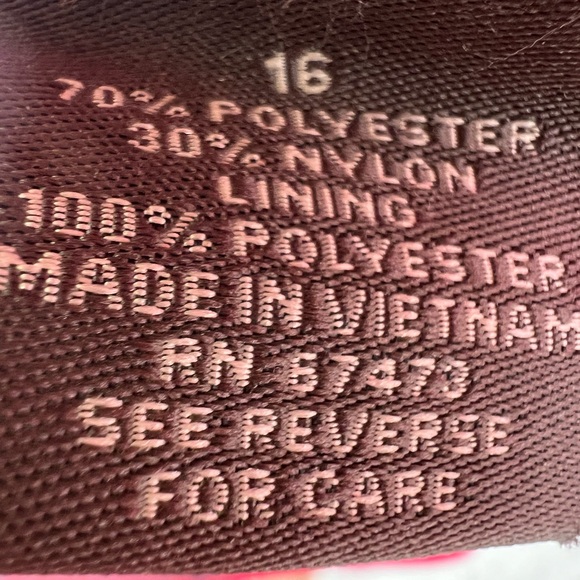 Taylor hot pink 16 fit n flare sleeveless dress mesh detail plus party cocktail - Picture 9 of 11